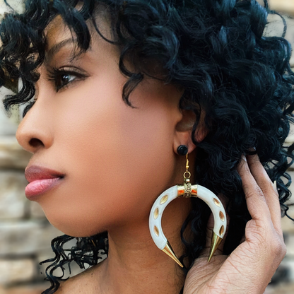 Bone Empress Tribe Earrings | SwansNature