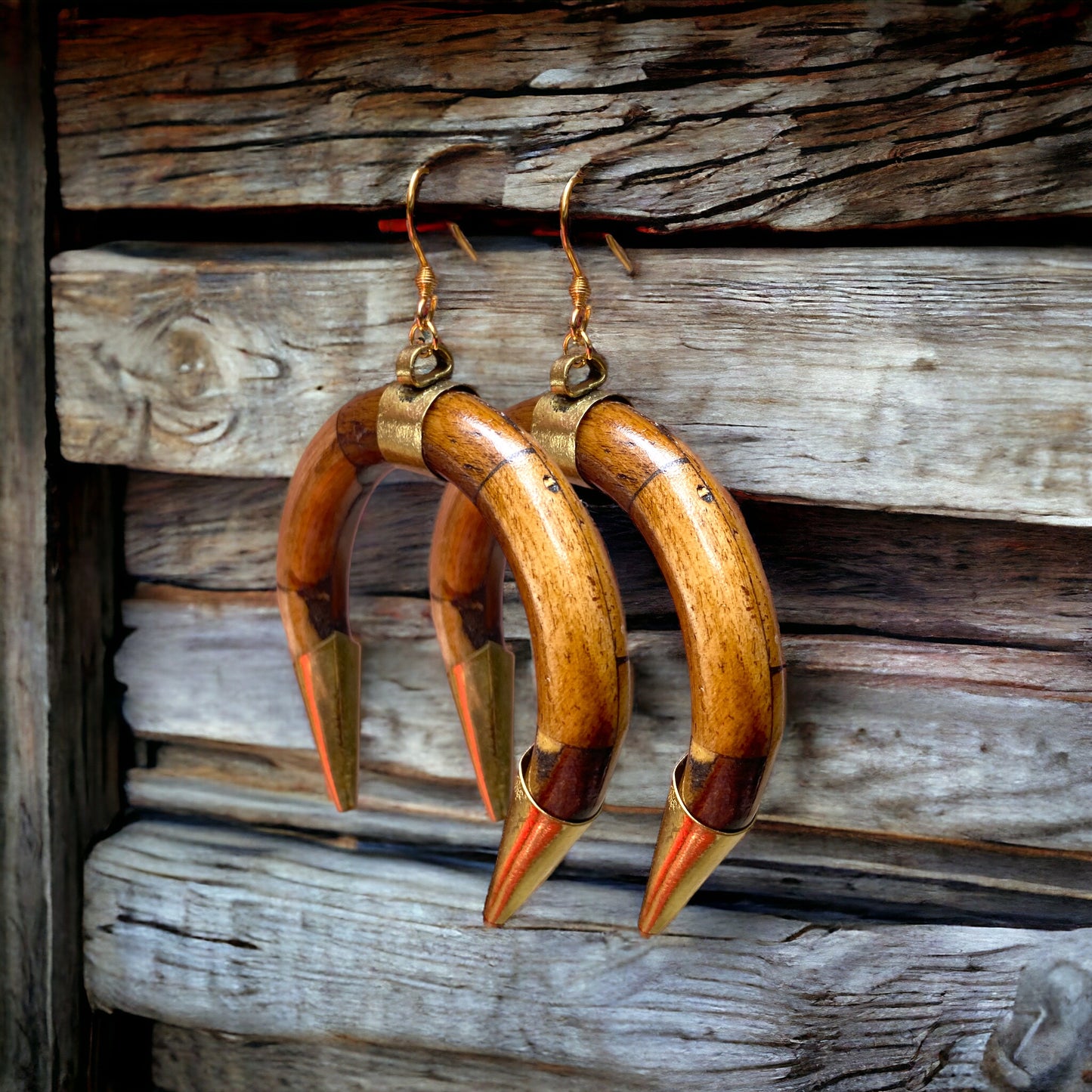 Bone Empress Wooded Earrings | SwansNature