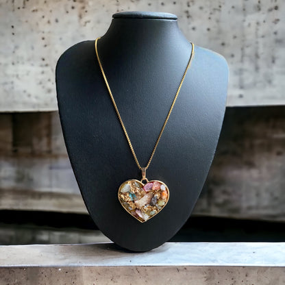 Gemstoned Heart Necklace | SwansNature