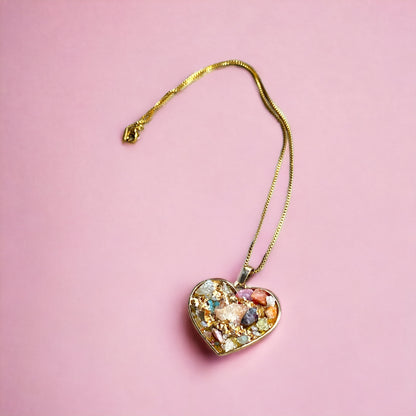 Gemstoned Heart Necklace | SwansNature