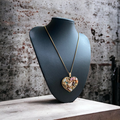 Gemstoned Heart Necklace | SwansNature