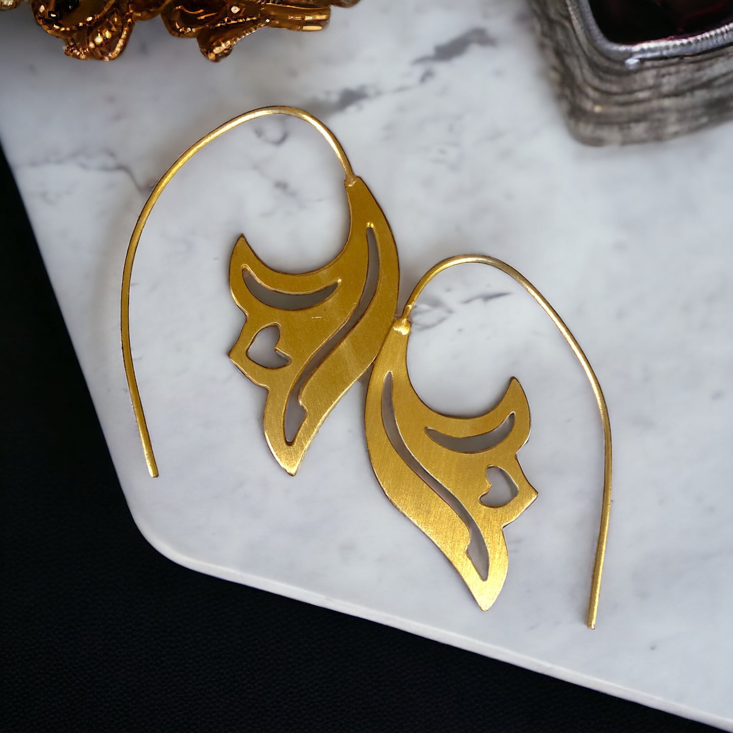 Golden Tulip Earrings | SwansNature