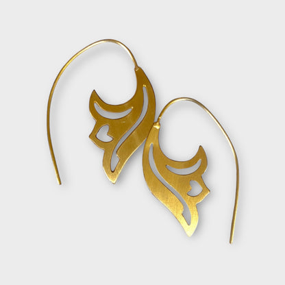 Golden Tulip Earrings | SwansNature