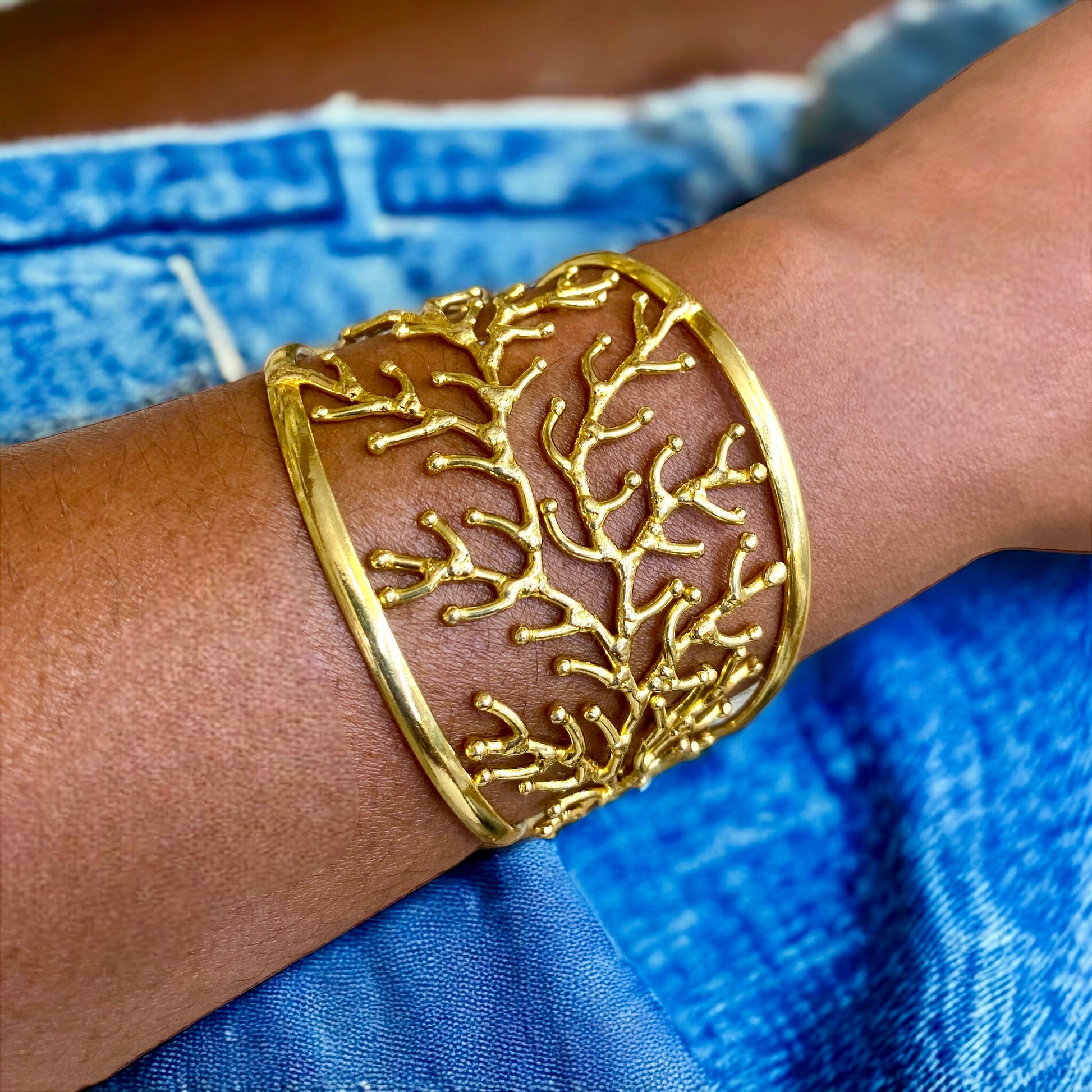 Golden Branches Bracelet | SwansNature