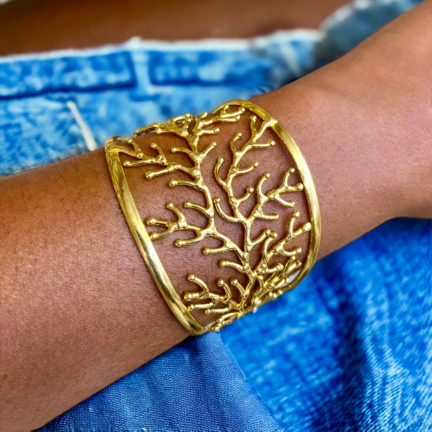 Golden Branches Bracelet | SwansNature