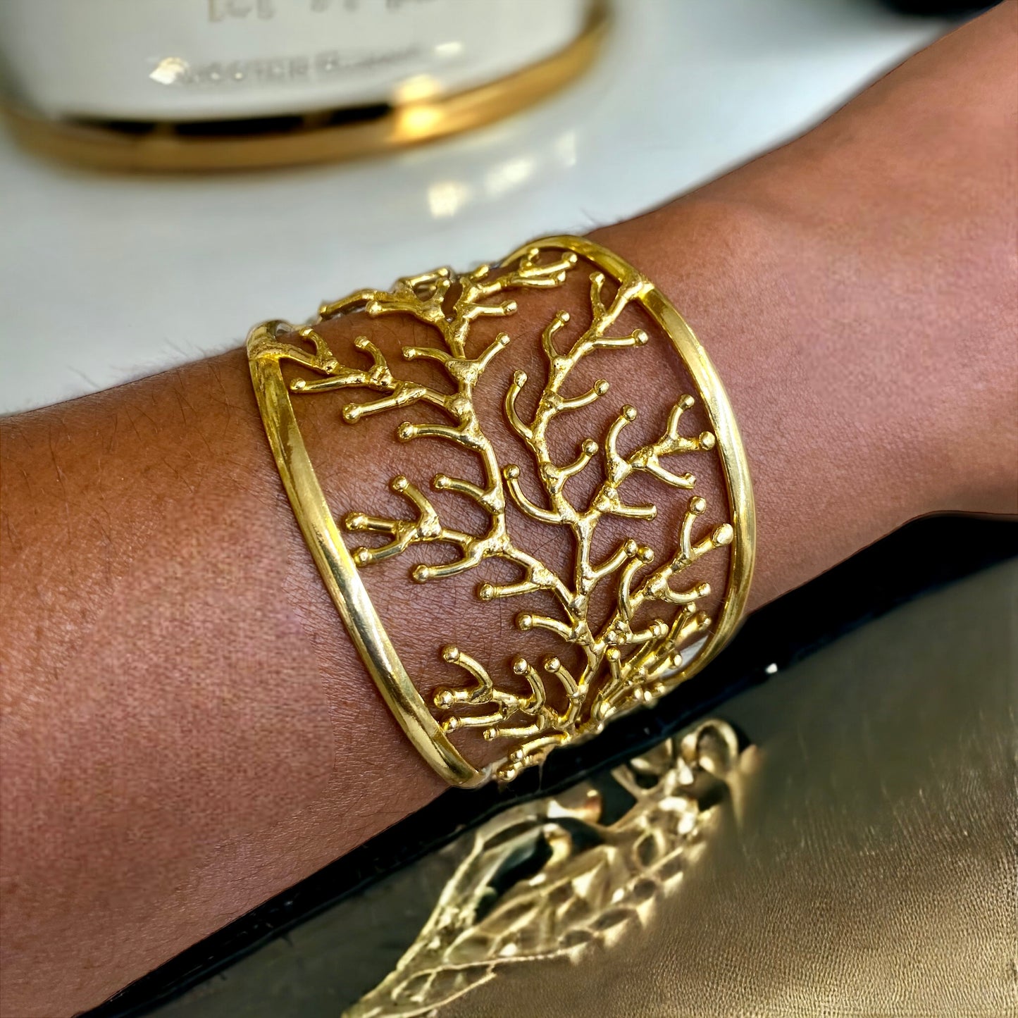 Golden Branches Bracelet | SwansNature