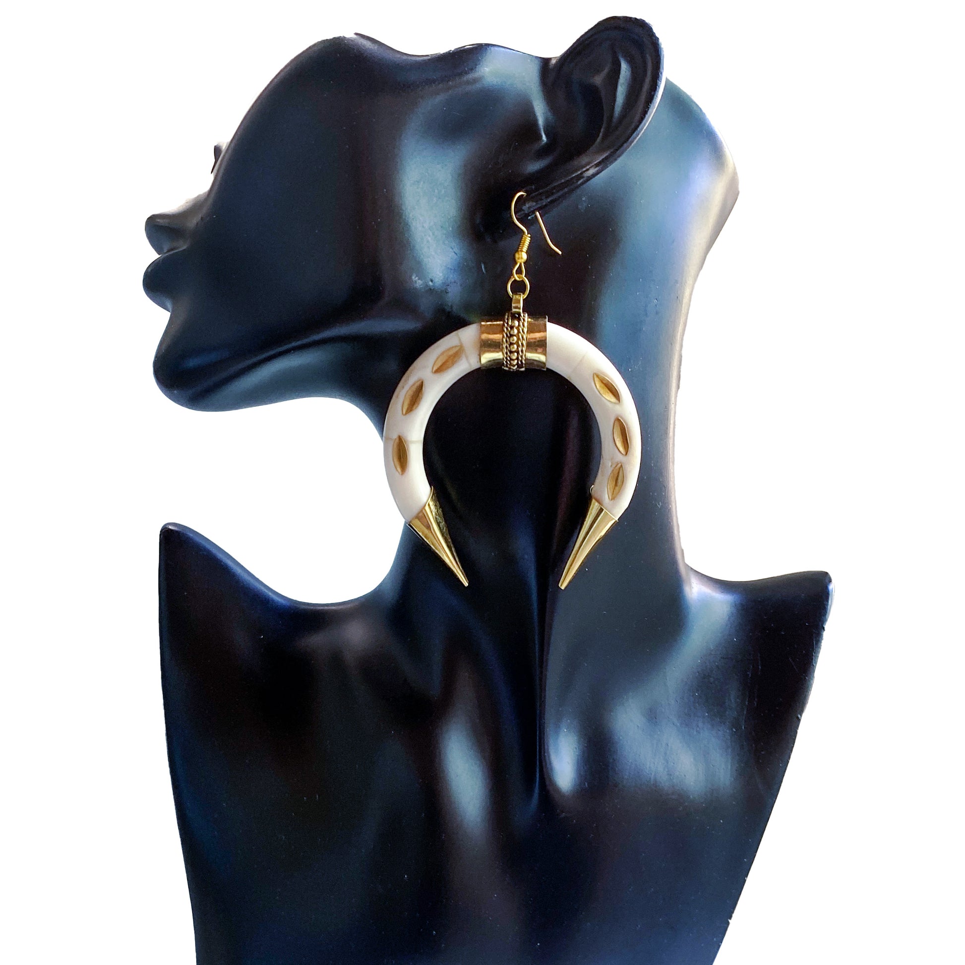 Bone Empress Tribe Earrings | SwansNature