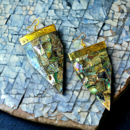 Mosaic Sea Earrings | SwansNature