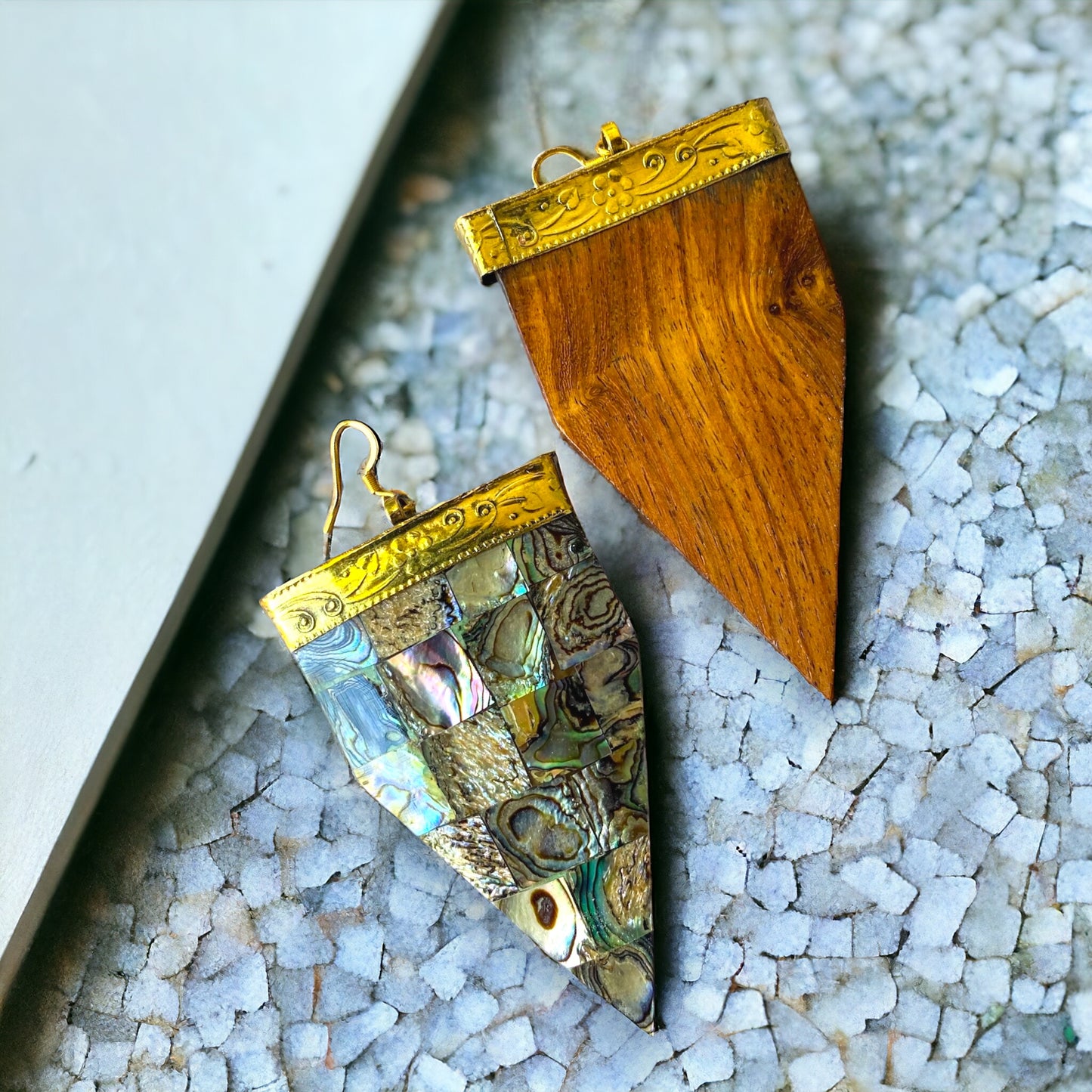 Mosaic Sea Earrings | SwansNature