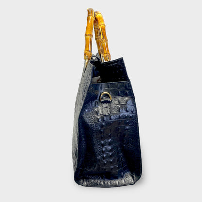 Croc Leather Hide Tote | SwansNature