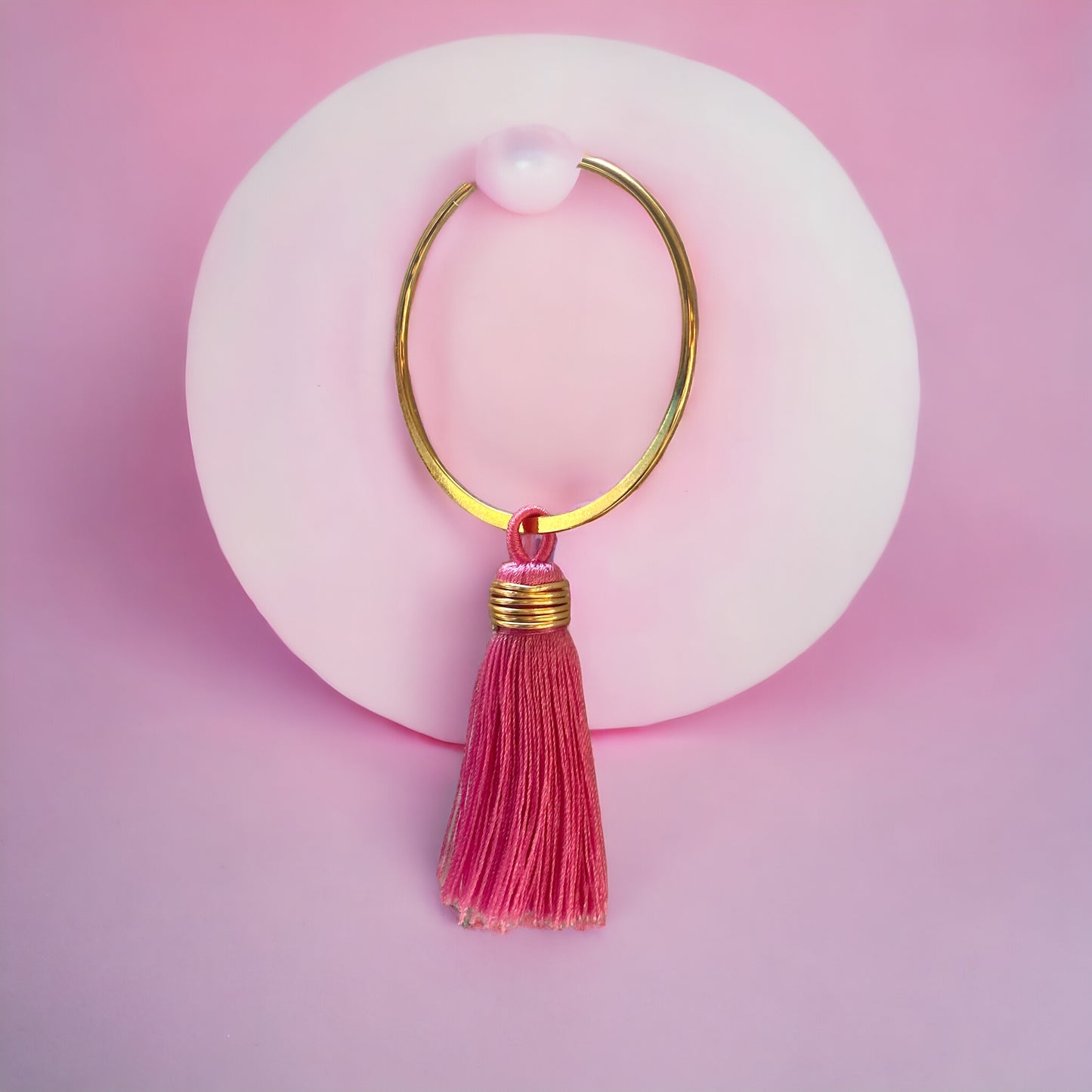 Tassel Hoop Earrings | SwansNature