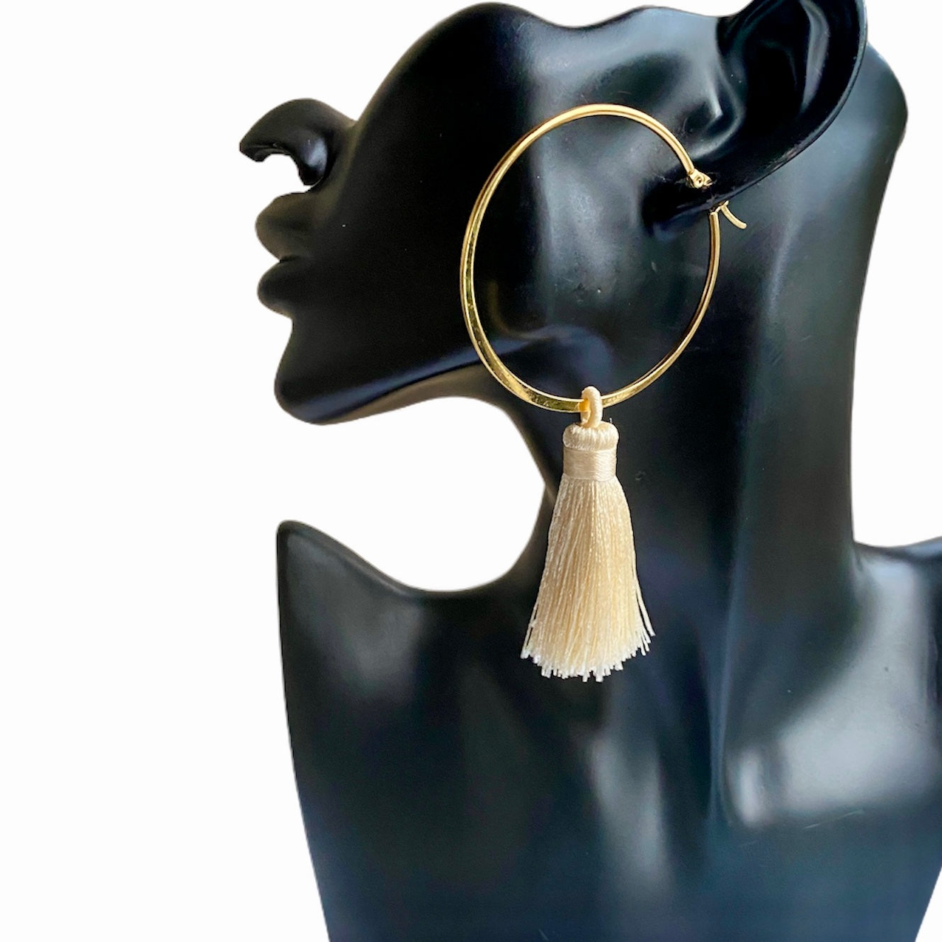 Tassel Hoop Earrings | SwansNature