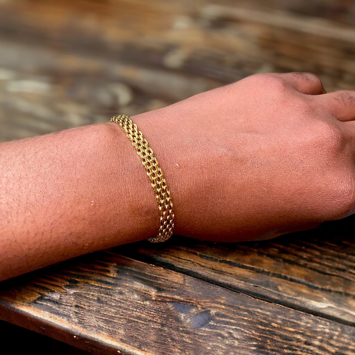 Woven Links Chain Bracelet | SwansNature