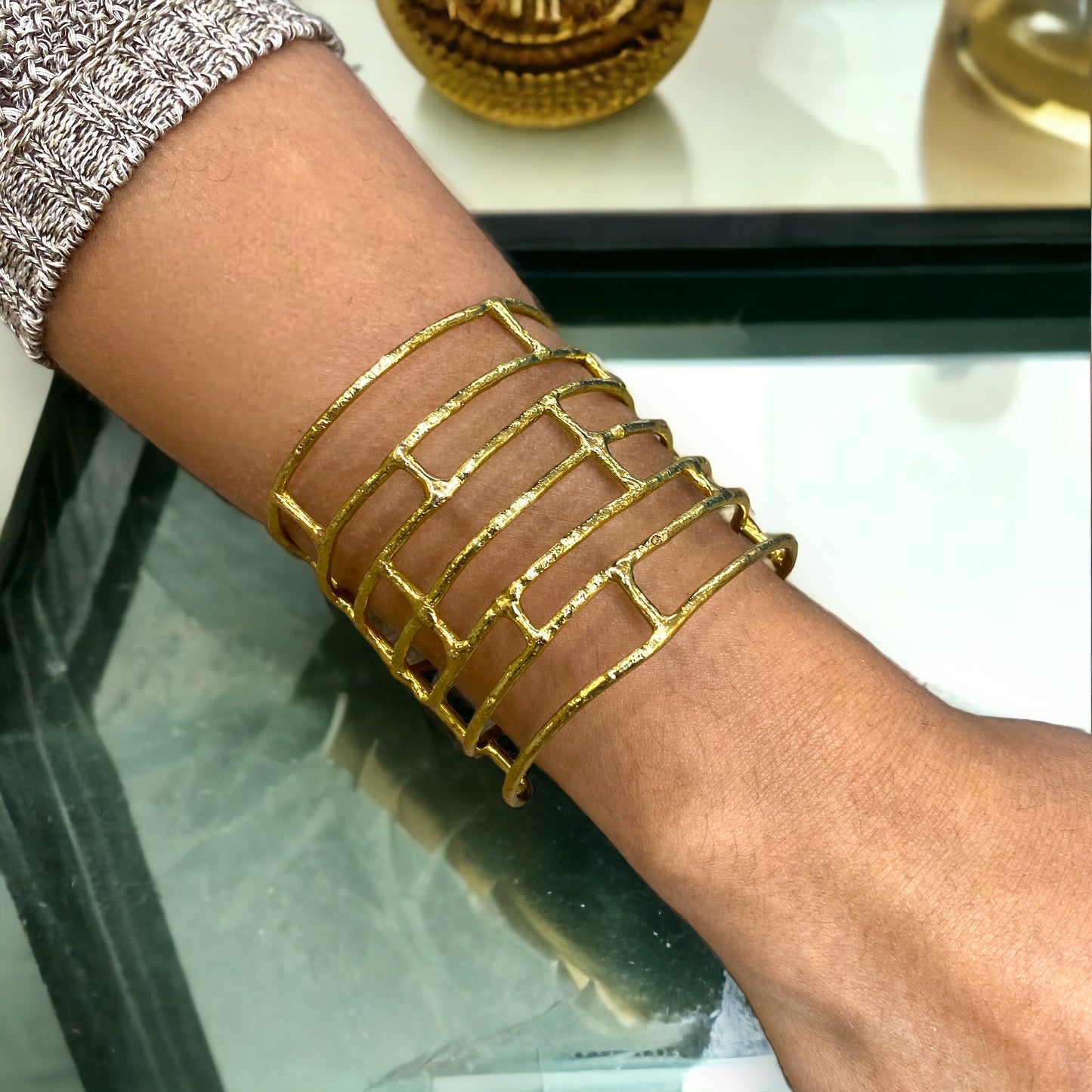 Golden Maze Bracelet | SwansNature