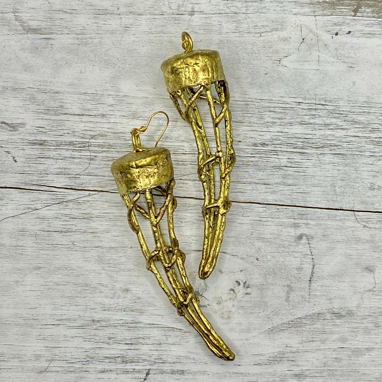 Golden Tooth Empress Earrings | SwansNature