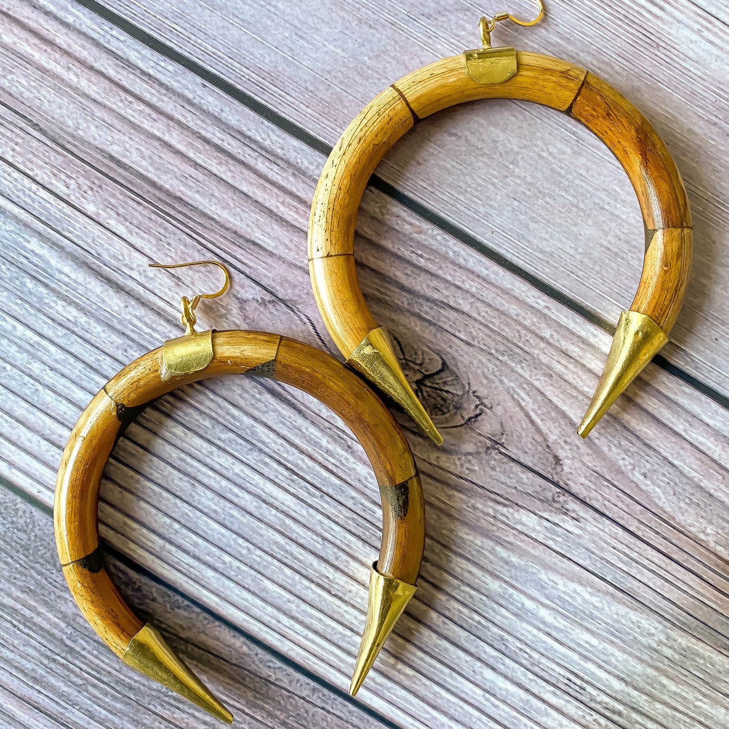 Bone Empress Wooded Earrings | SwansNature