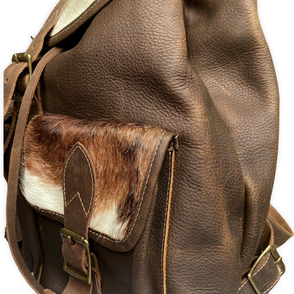 Tri Lux Milk Leather Backpack