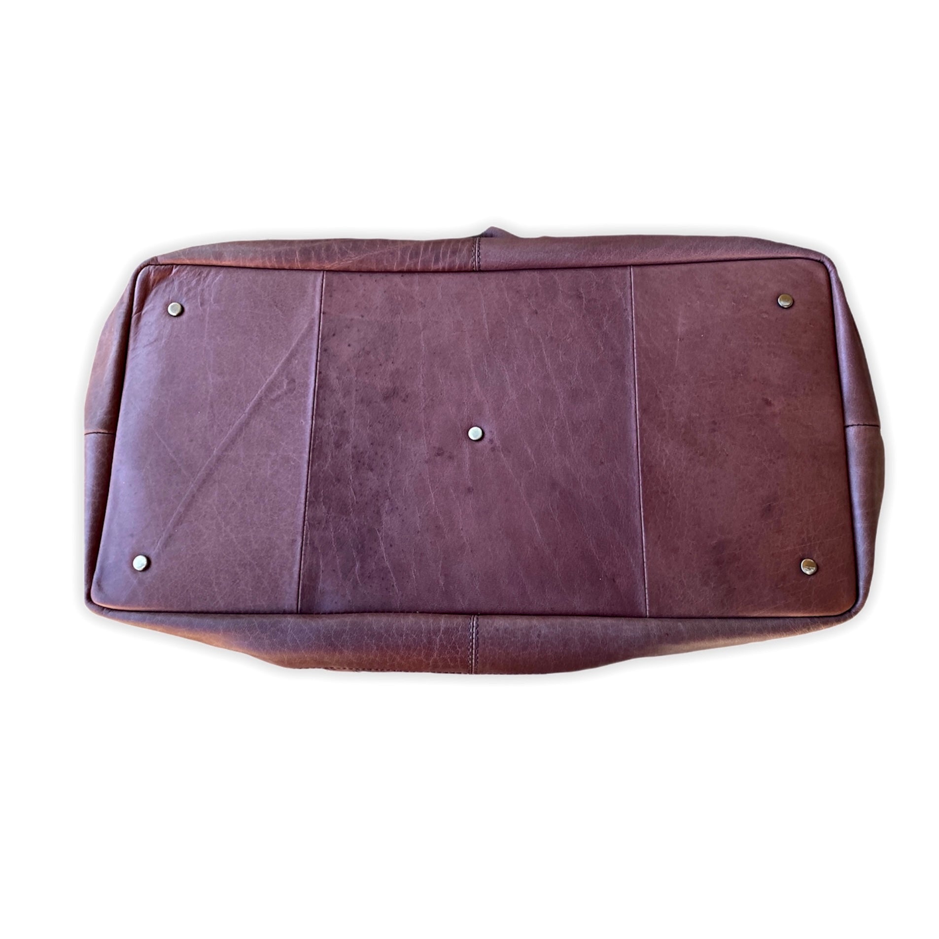 Leather Weave Duffle Bag