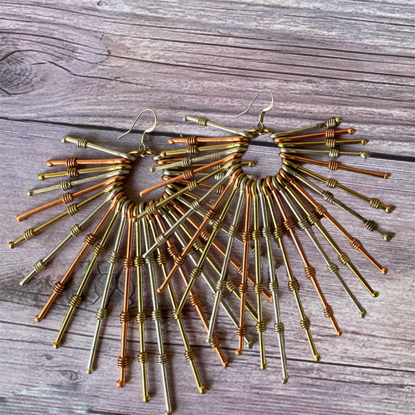 Tritone Sunburst Earrings | SwansNature