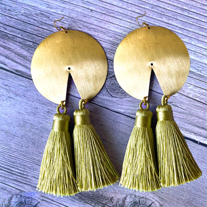 Double Tassel Queen Earrings| SwansNature