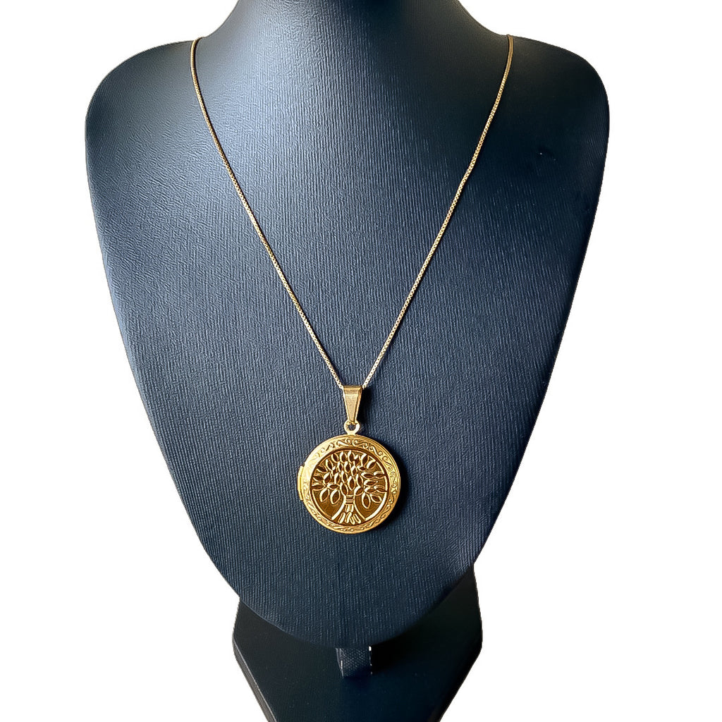 Golden Tree of Life Locket