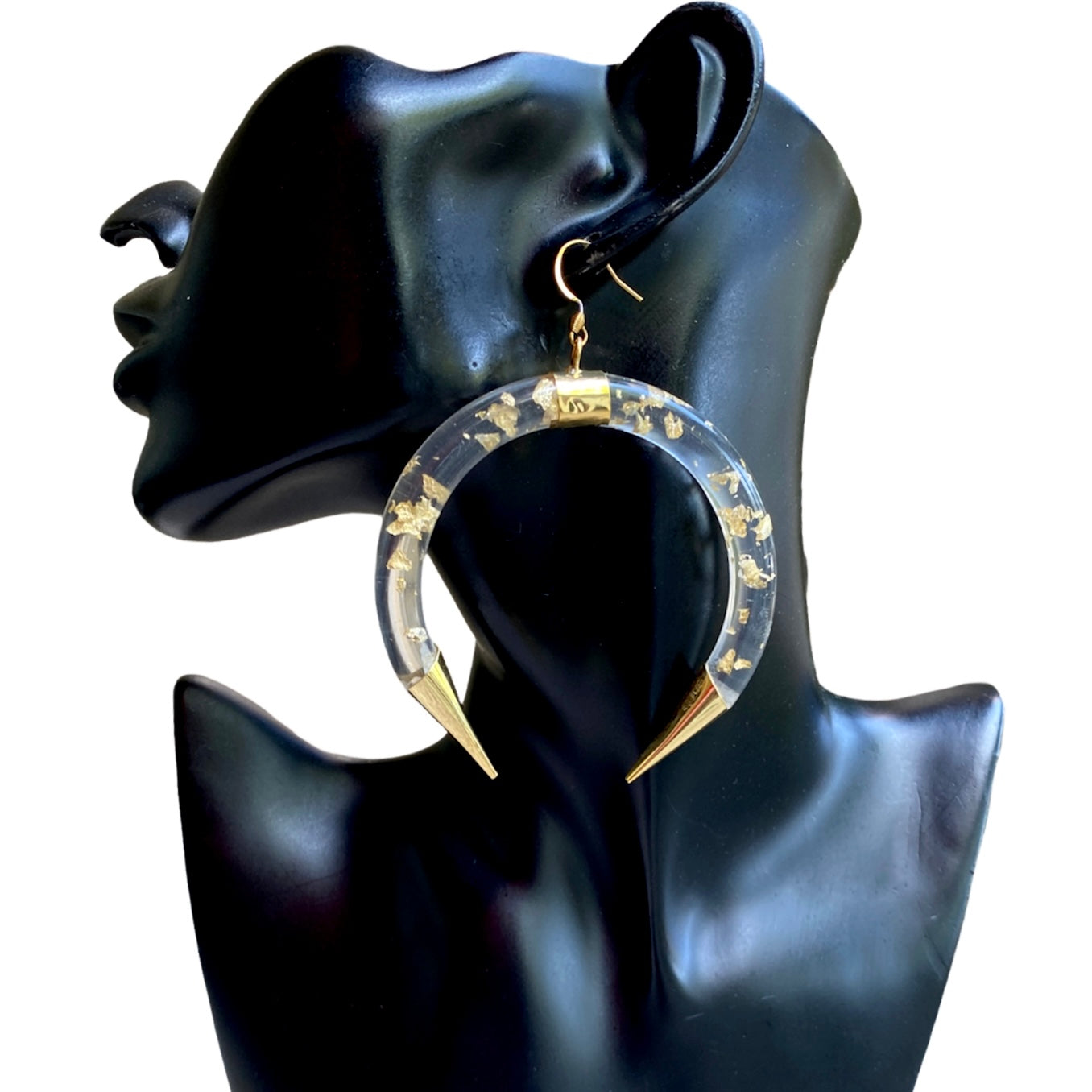 Golden Flake Earrings | SwansNature