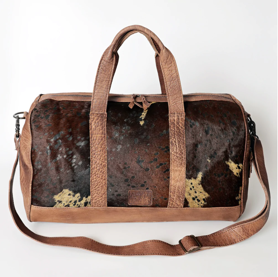 Exotic Cowhide Leather Duffle