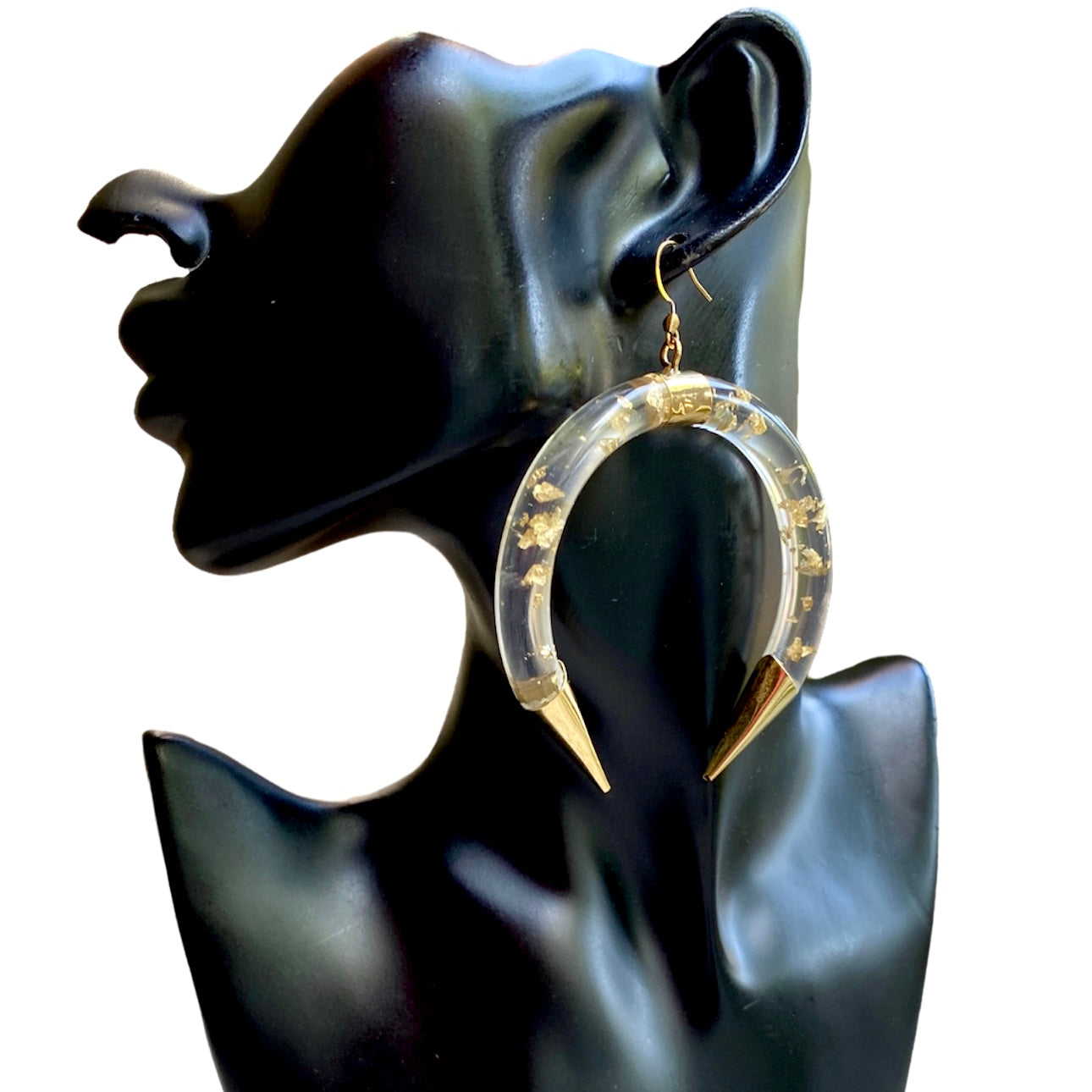 Golden Flake Earrings | SwansNature