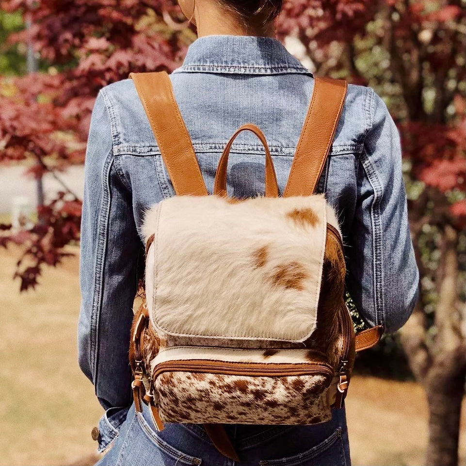 Camel leather clearance backpack