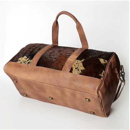 Exotic Cowhide Leather Duffle