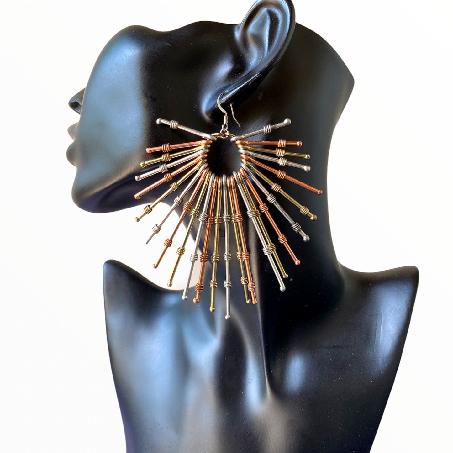 Tritone Sunburst Earrings | SwansNature