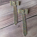 Bow Glam Drop Earrings | SwansNature