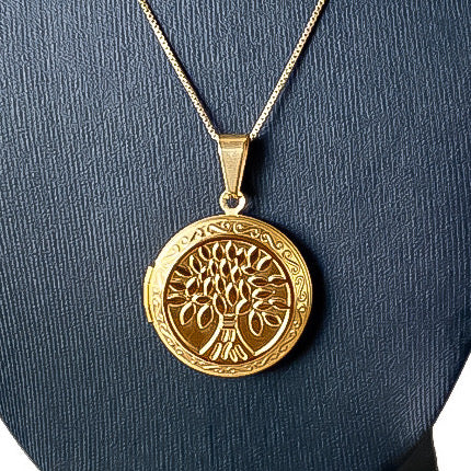 Golden Tree of Life Locket