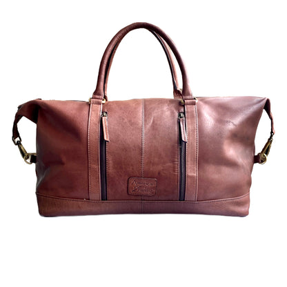 Leather Weave Duffle Bag