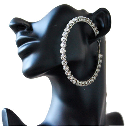 Classic Glam Hoop - Platinum