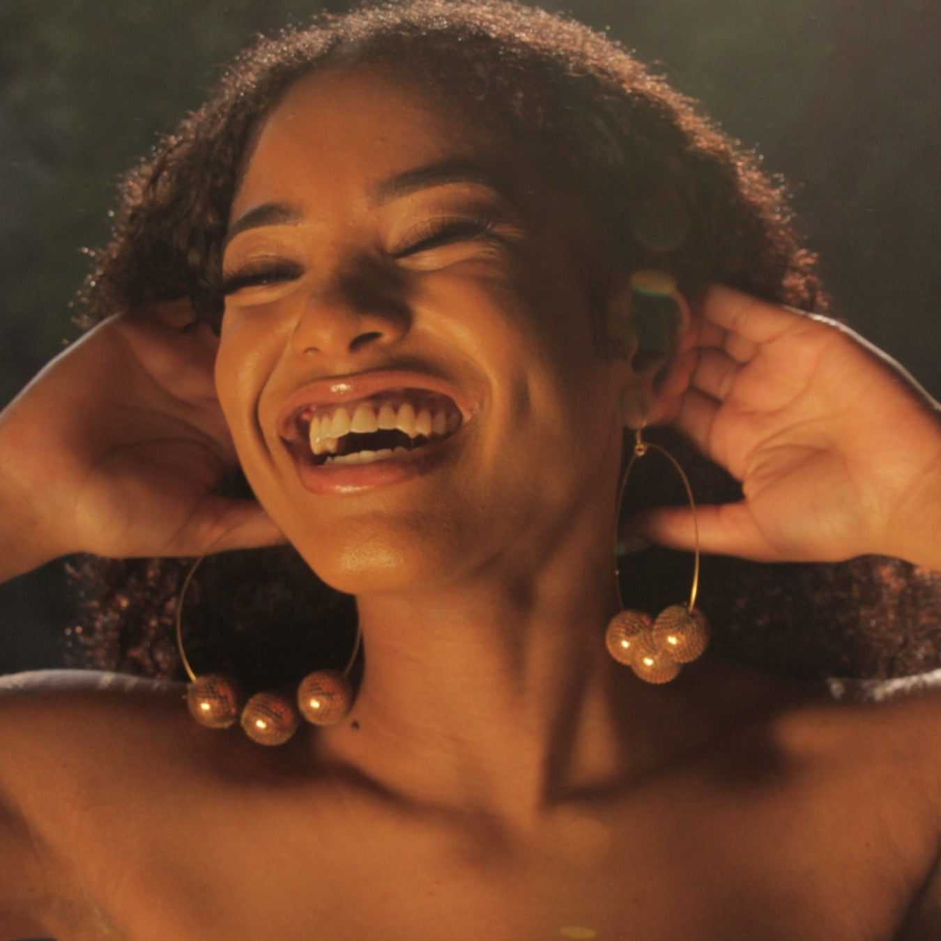 Chained Hoop Earrings | SwansNature