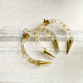 Golden Flake Earrings | SwansNature