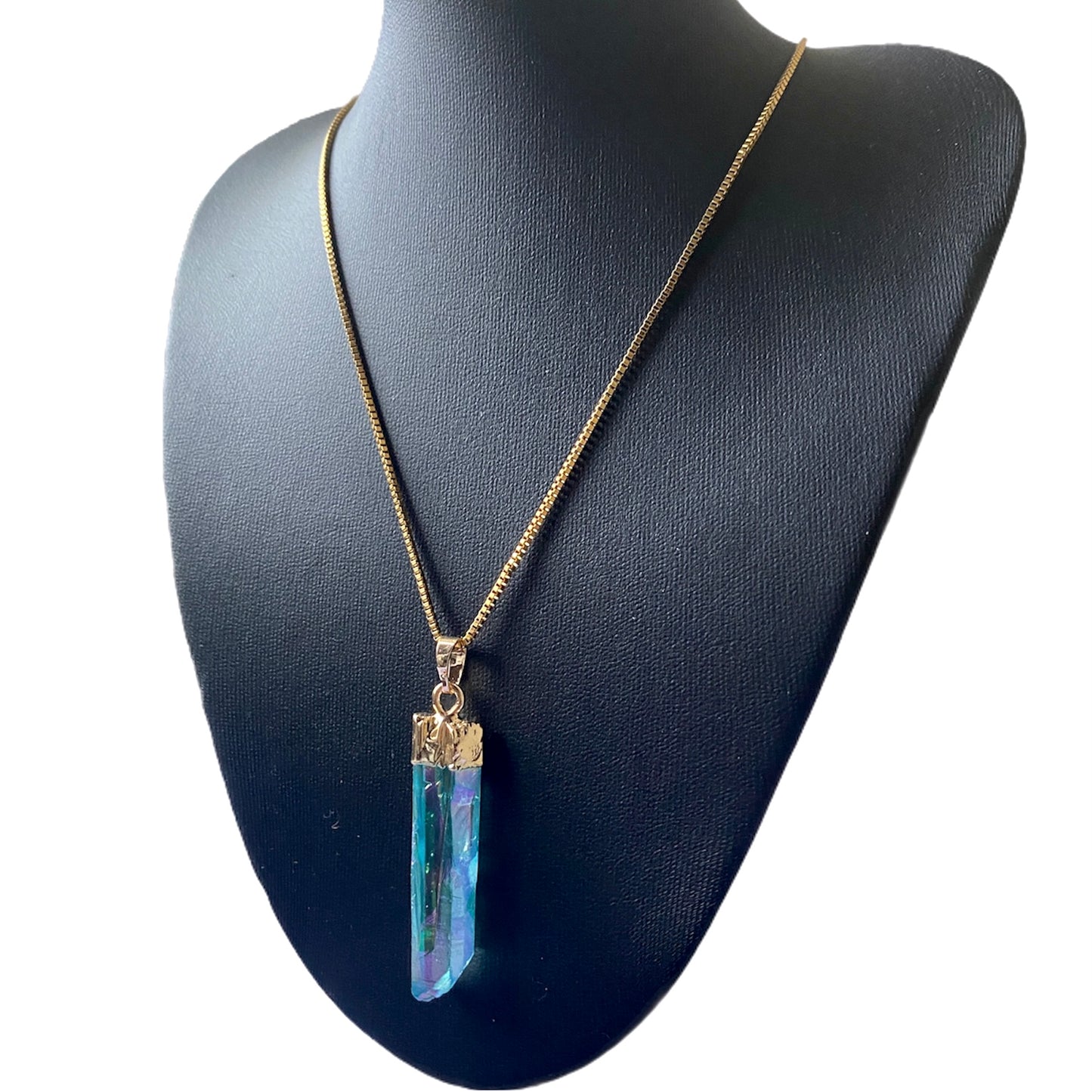 Cyan Quartz Empress Necklace | SwansNature