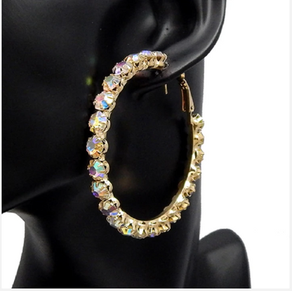 Classic Glam Hoop - Iridescent