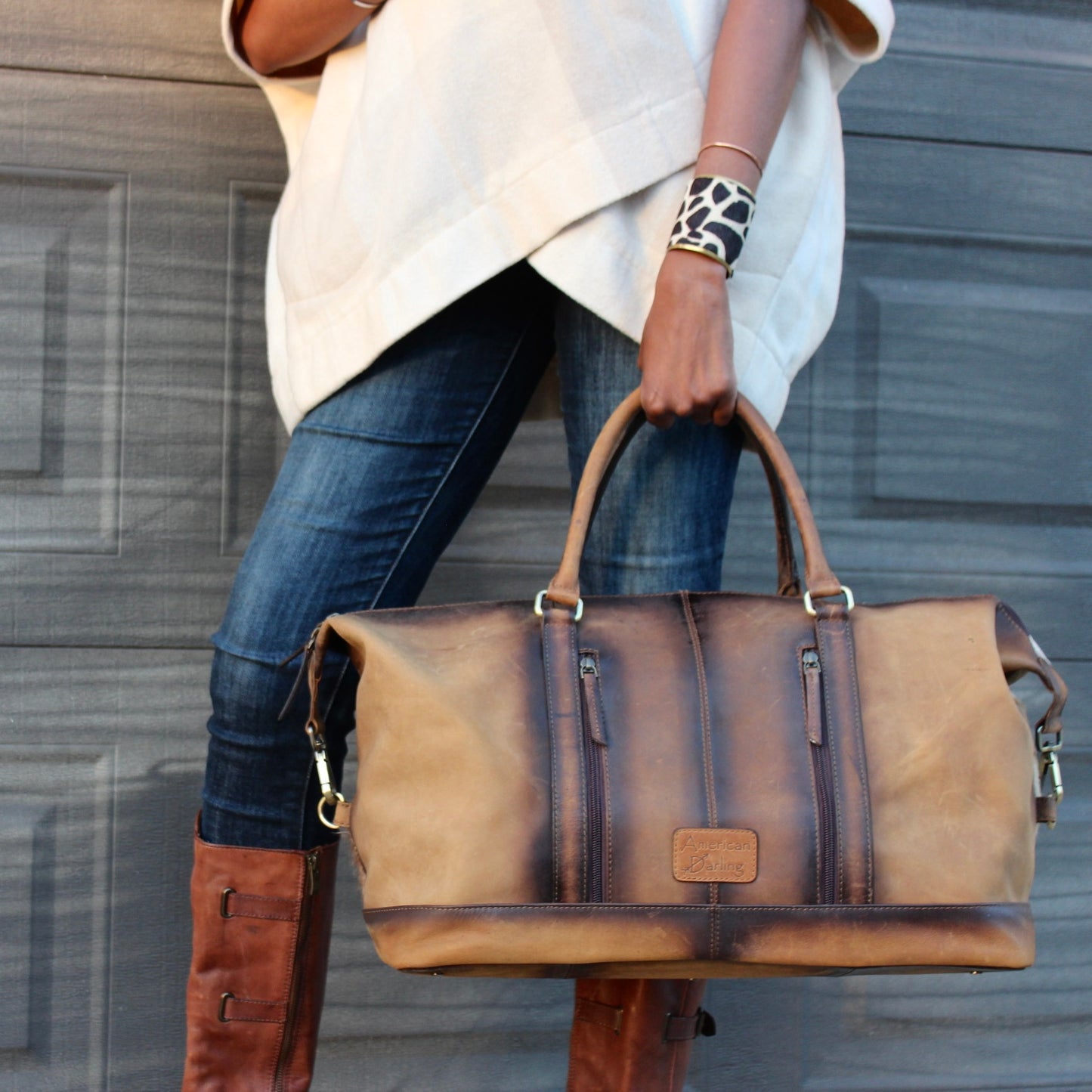 Cowhide Leather Duffle