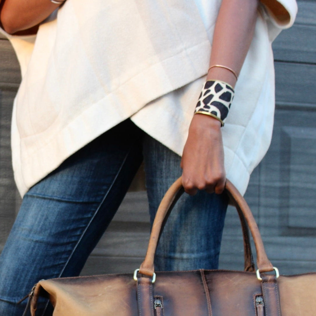 Hide Cuff Bracelet | SwansNature