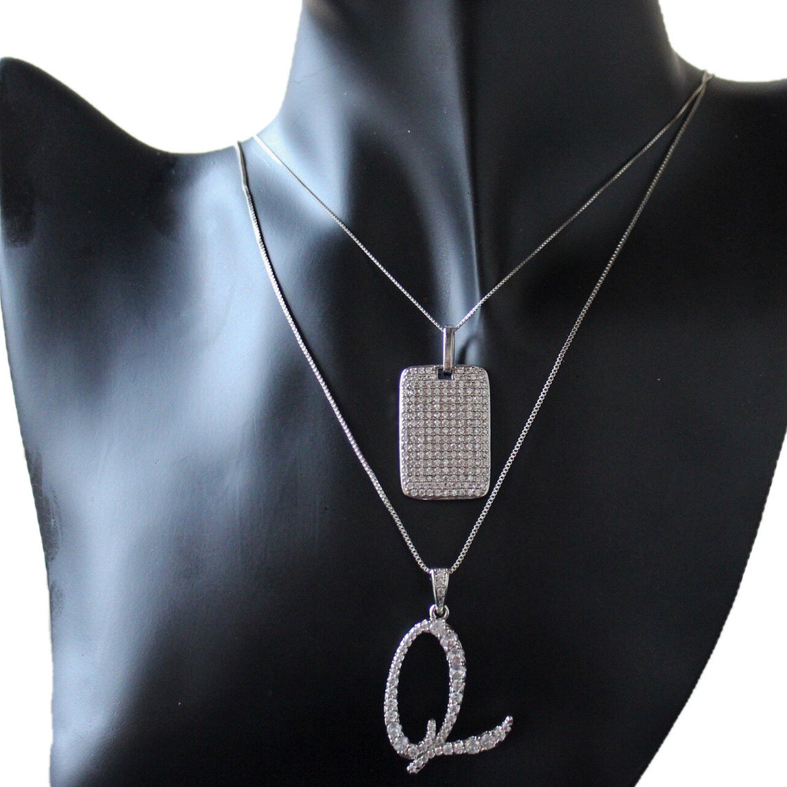 Glam Letter Initial Necklace | SwansNature