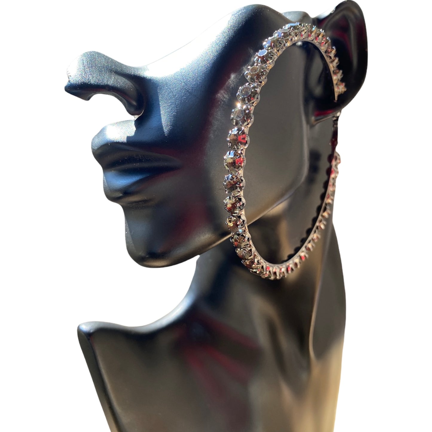 Classic Glam Hoop - Hematite