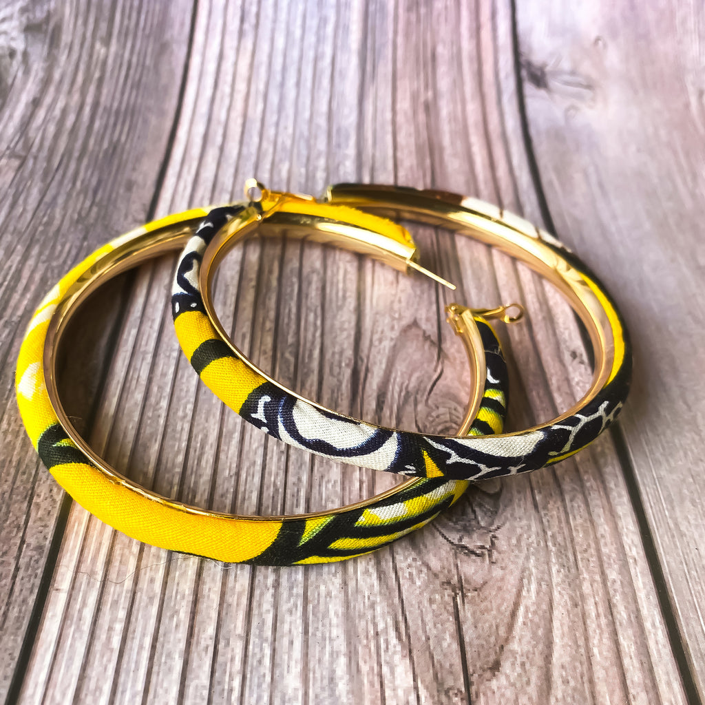 Kente Princess Hoops